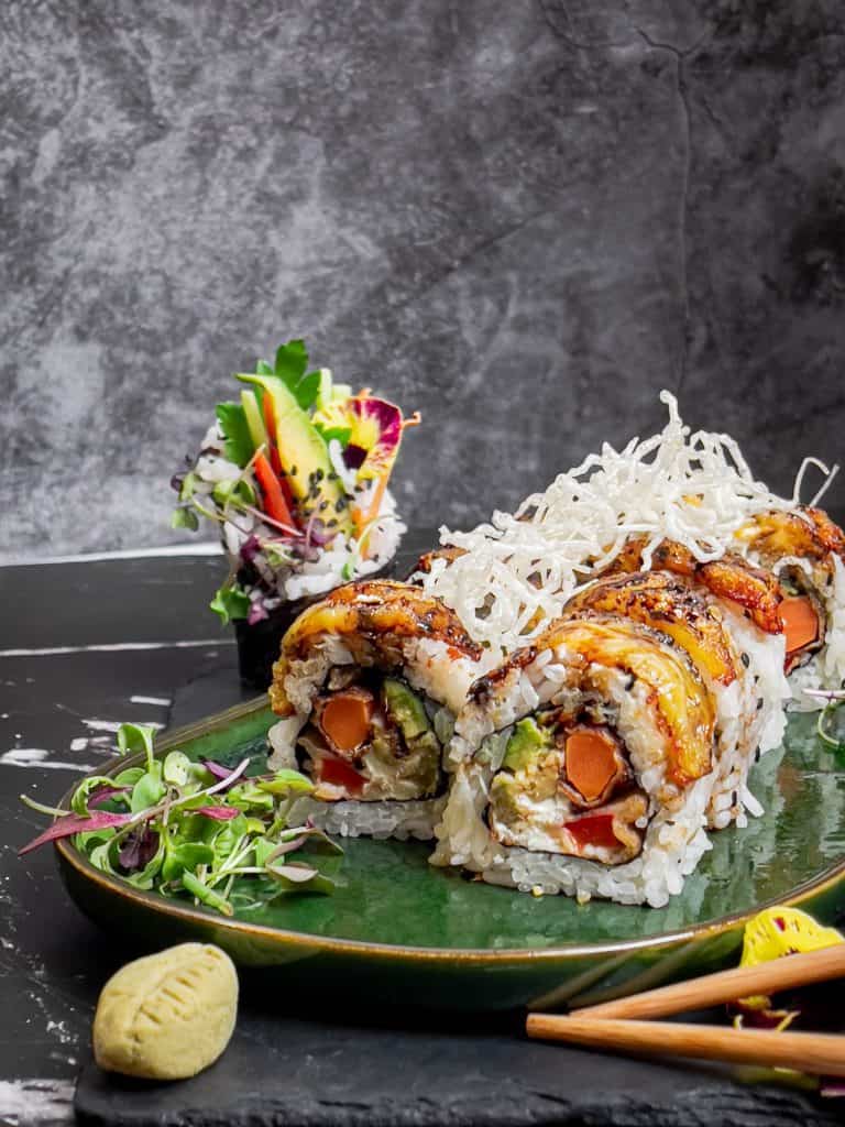 Sushi Vegetal en el Restaurante Madre Tierra Toledo